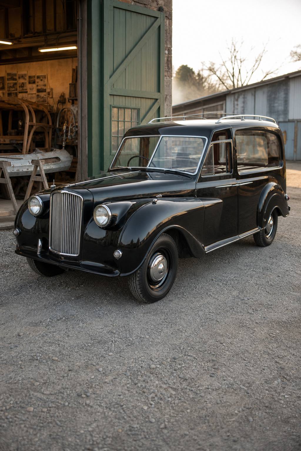 rare 1956 Austin Princess Hearse project AI restoration vision