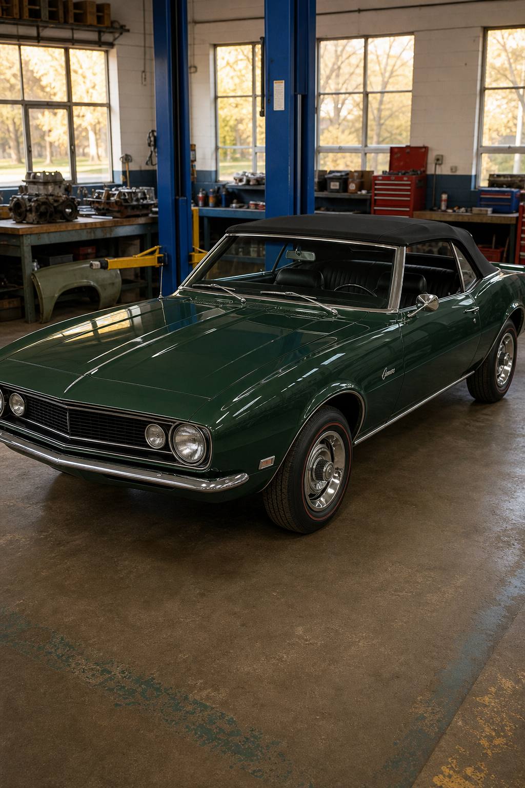 needs total resto 1968 Chevrolet Camaro Convertible 350 4 Speed project AI restoration vision