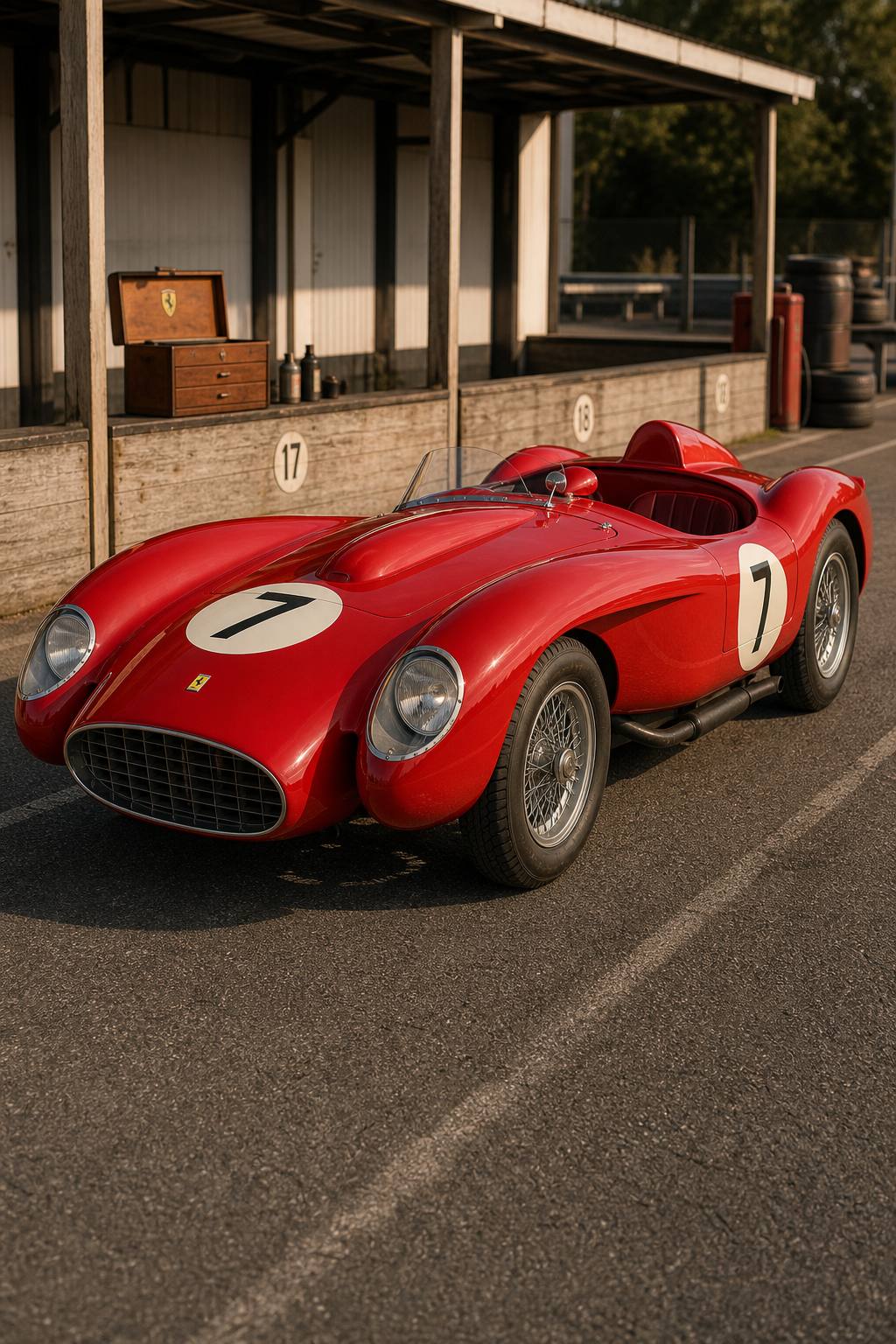 replica 1957 Ferrari 250 Testa Rossa project AI restoration vision