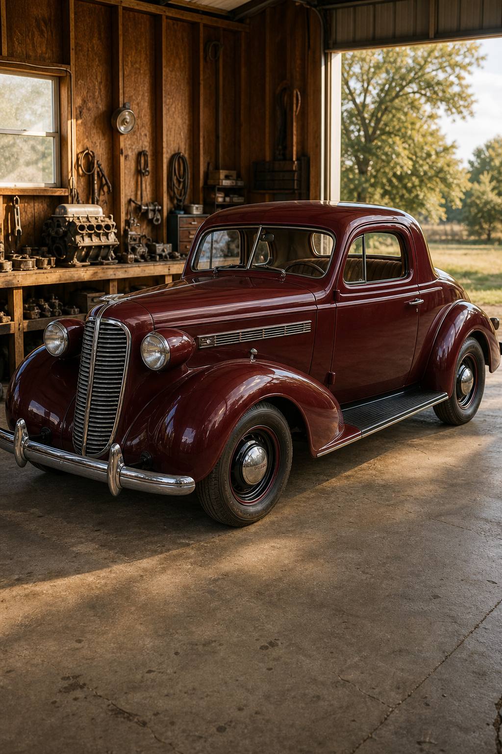 solid 1936 Buick 46 Coupe project AI restoration vision