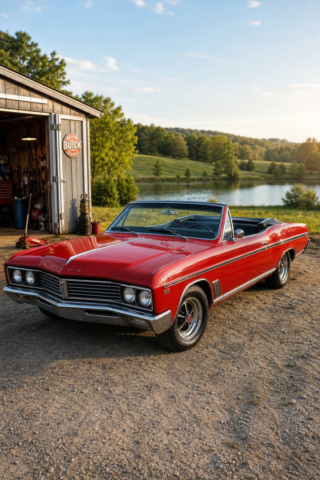GS 400 clone 1967 Buick Skylark convertible project AI restoration vision