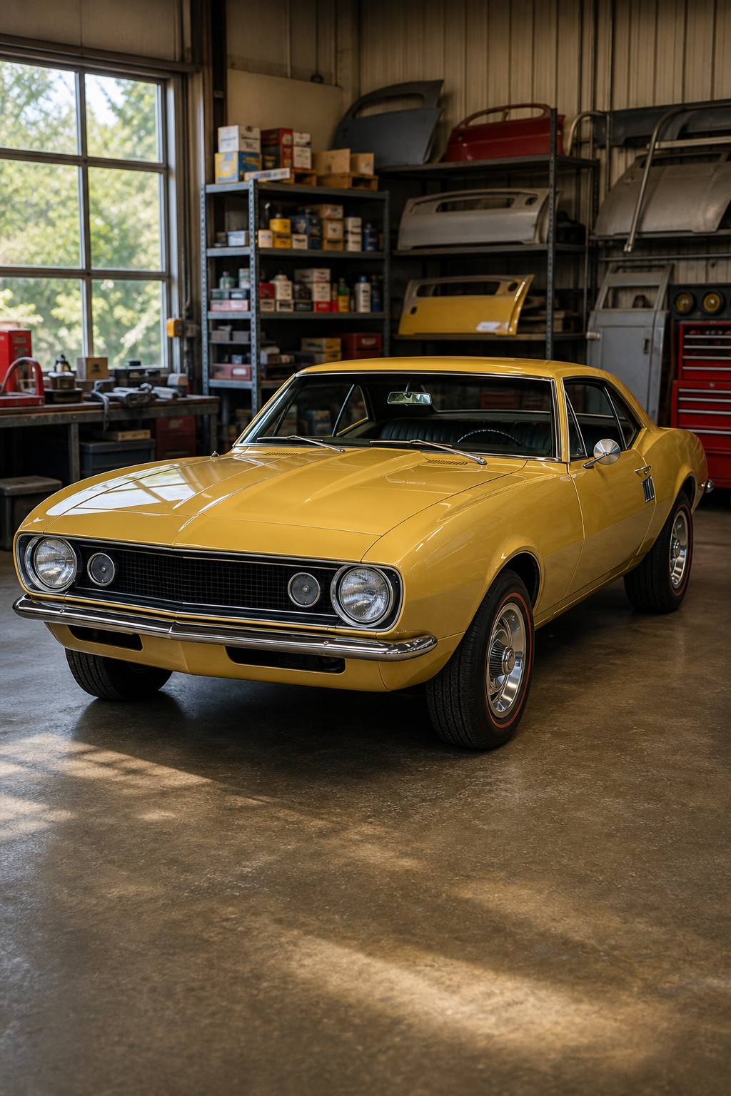 new extra parts 1967 Chevrolet Camaro Project AI restoration vision