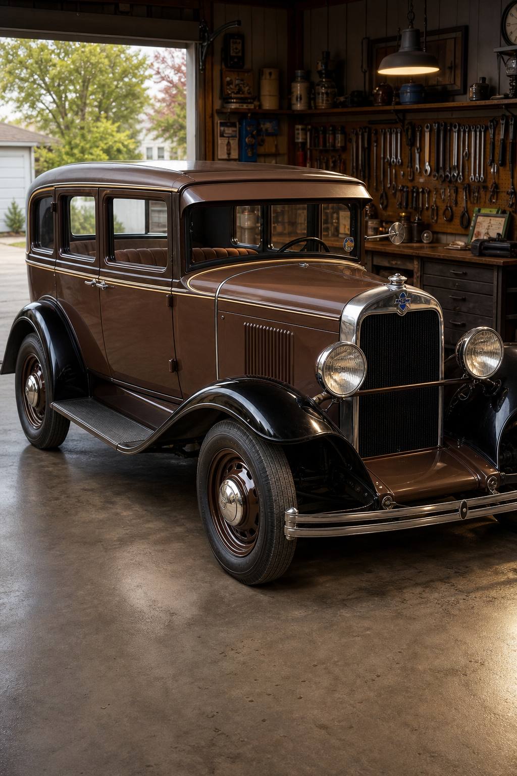 missing drivetrain 1930 Chevrolet 4 door project AI restoration vision