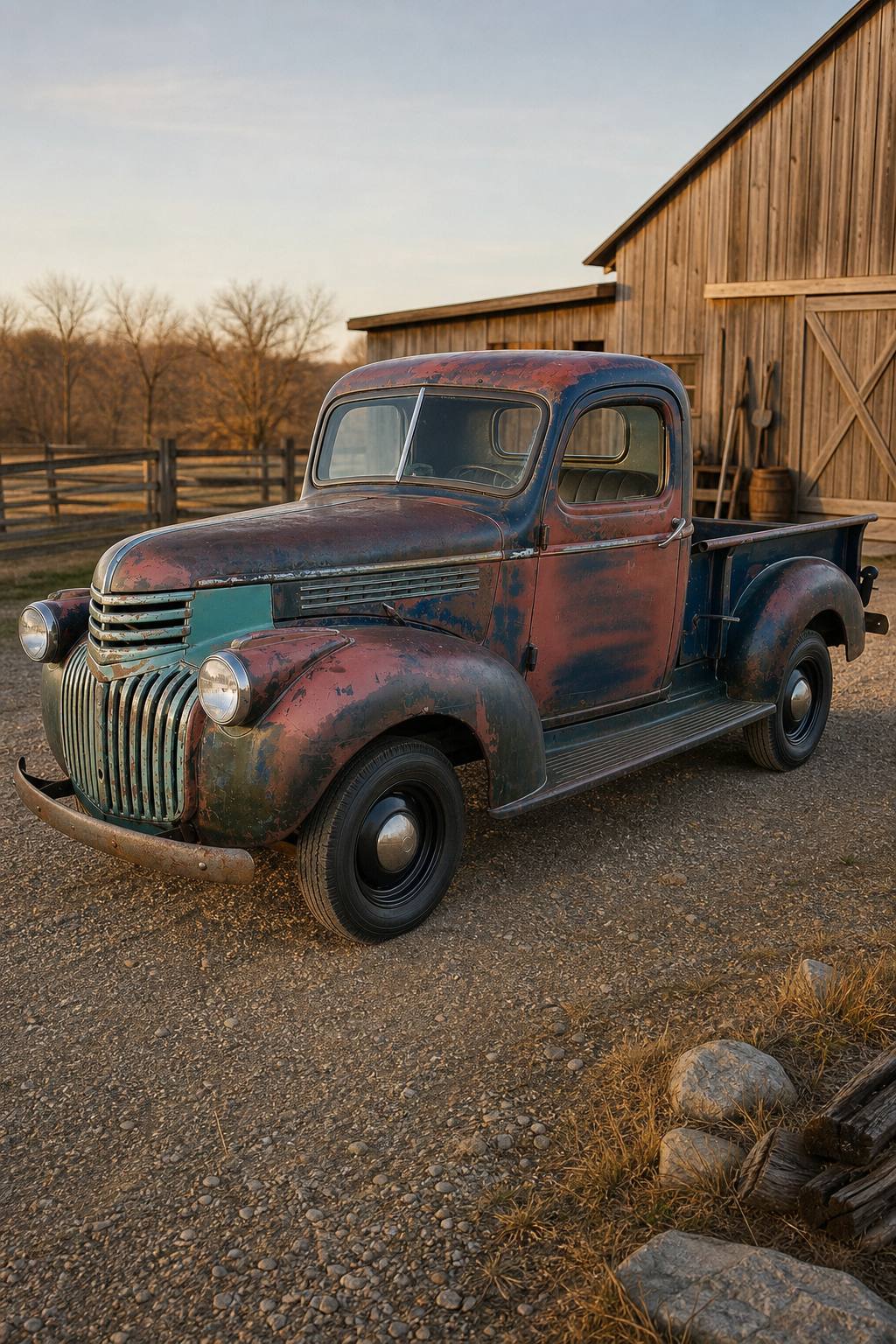 solid 1941 Chevrolet Pickup project AI restoration vision