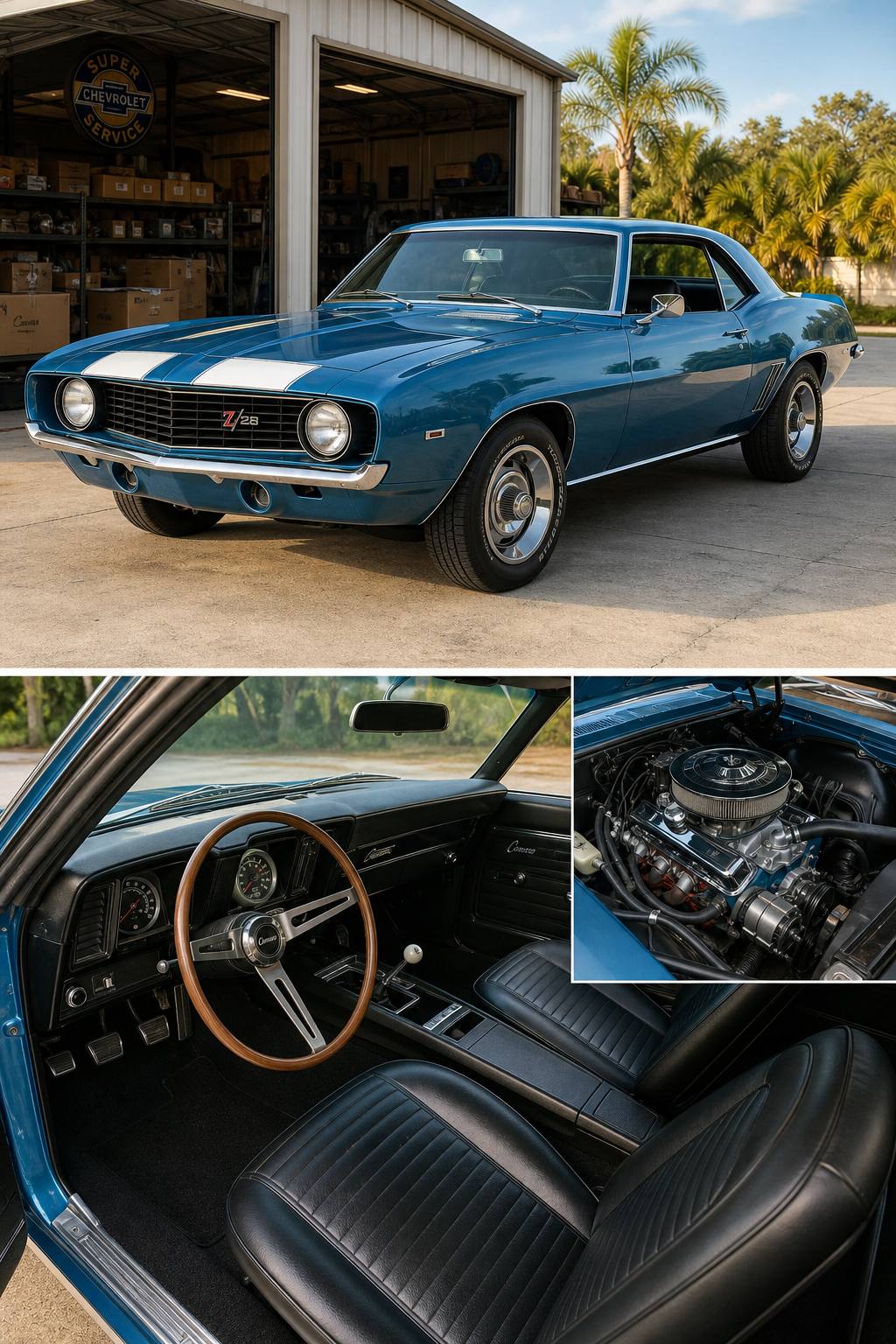 boxes of parts 1969 Chevrolet Camaro project AI restoration vision