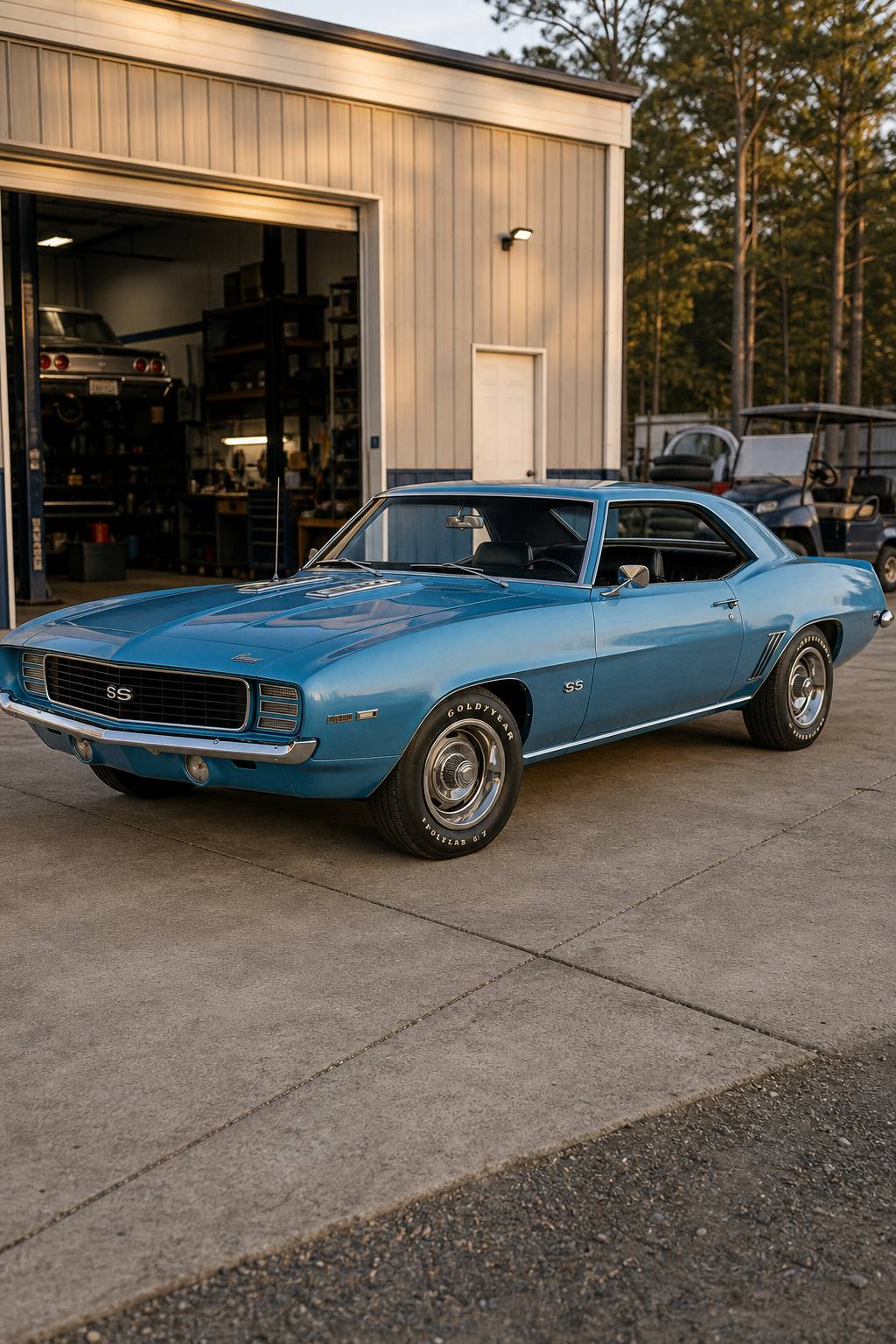 missing drivetrain 1969 Chevrolet Camaro Super Sport BIG Block SS Solid PROJECT AI restoration vision