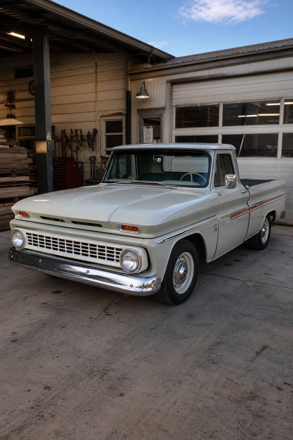 rough but tough 1963 Chevrolet pickup project AI restoration vision