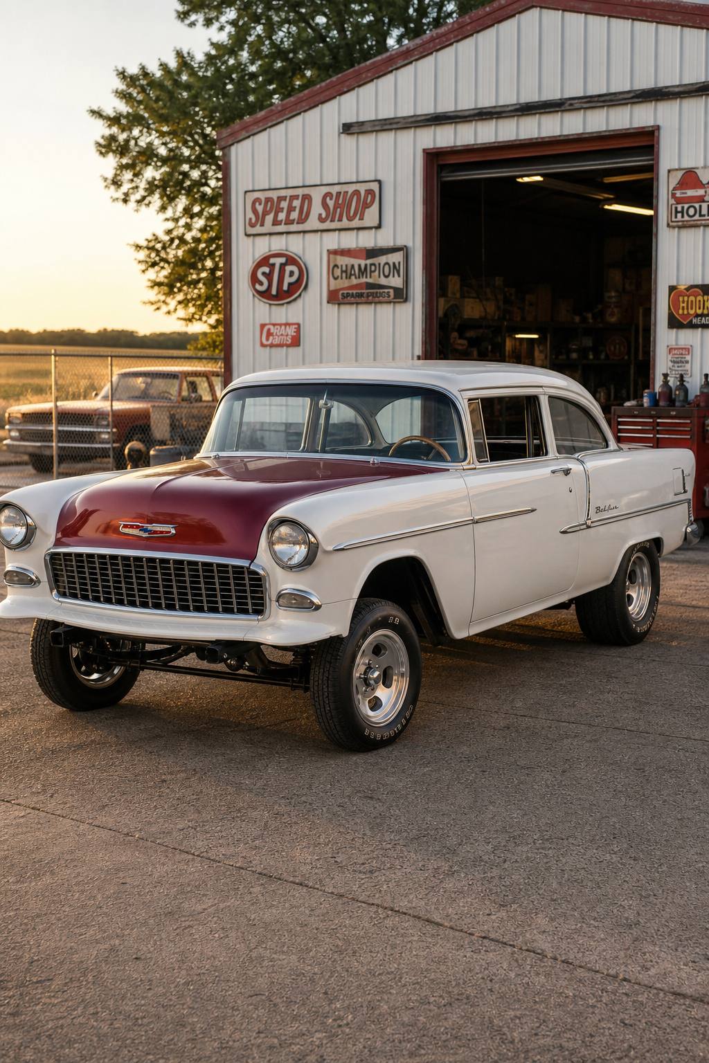 gasser 1955 Chevy Belair Project AI restoration vision