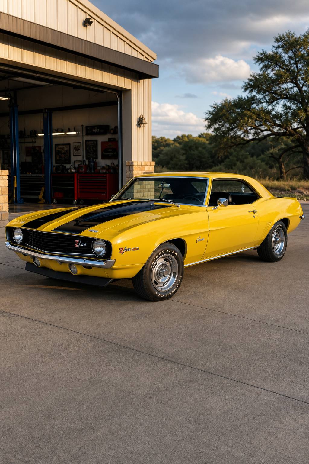 high end paint job 1969 Chevrolet Camaro project AI restoration vision