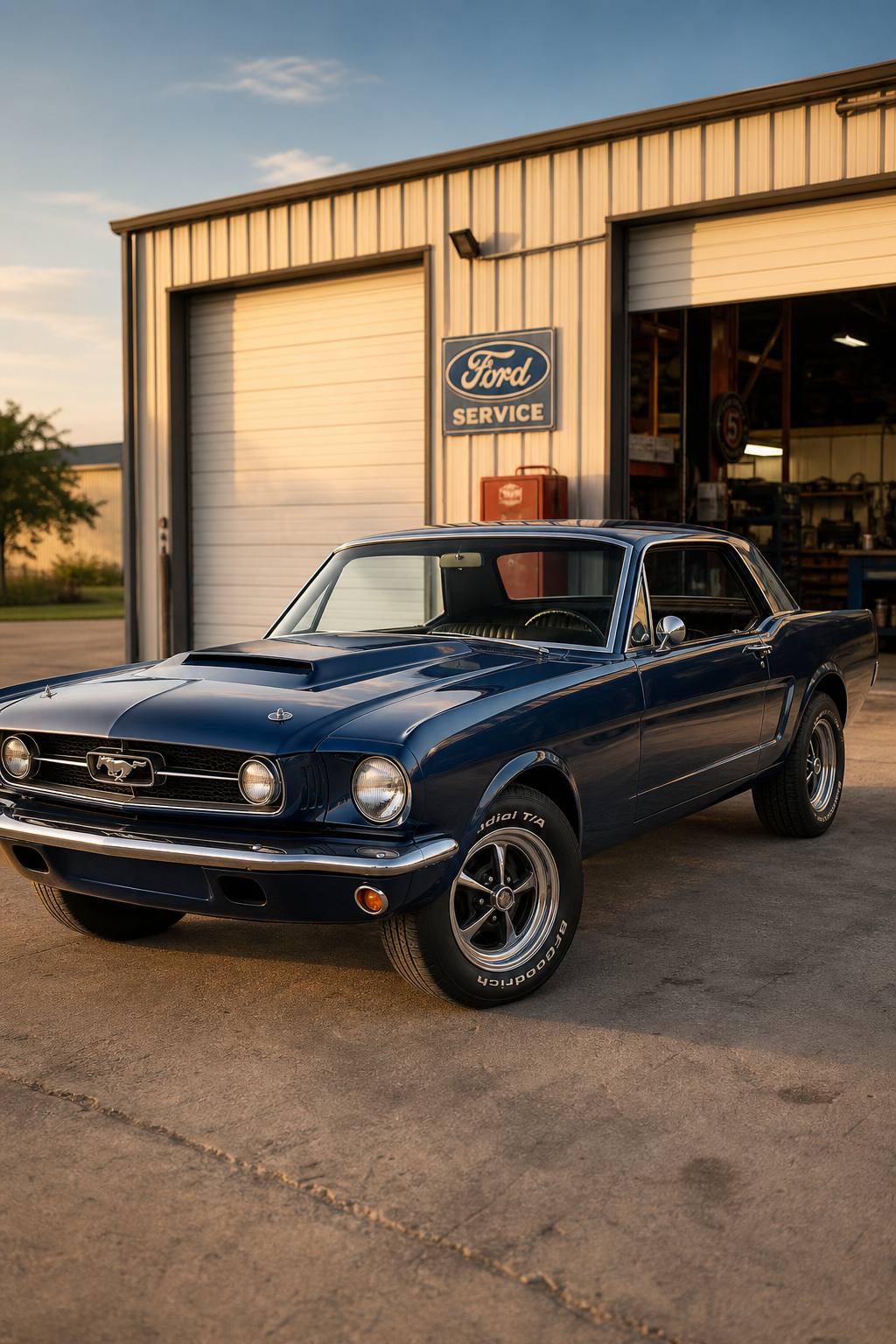 ready for paint 1965 Ford Mustang project AI restoration vision