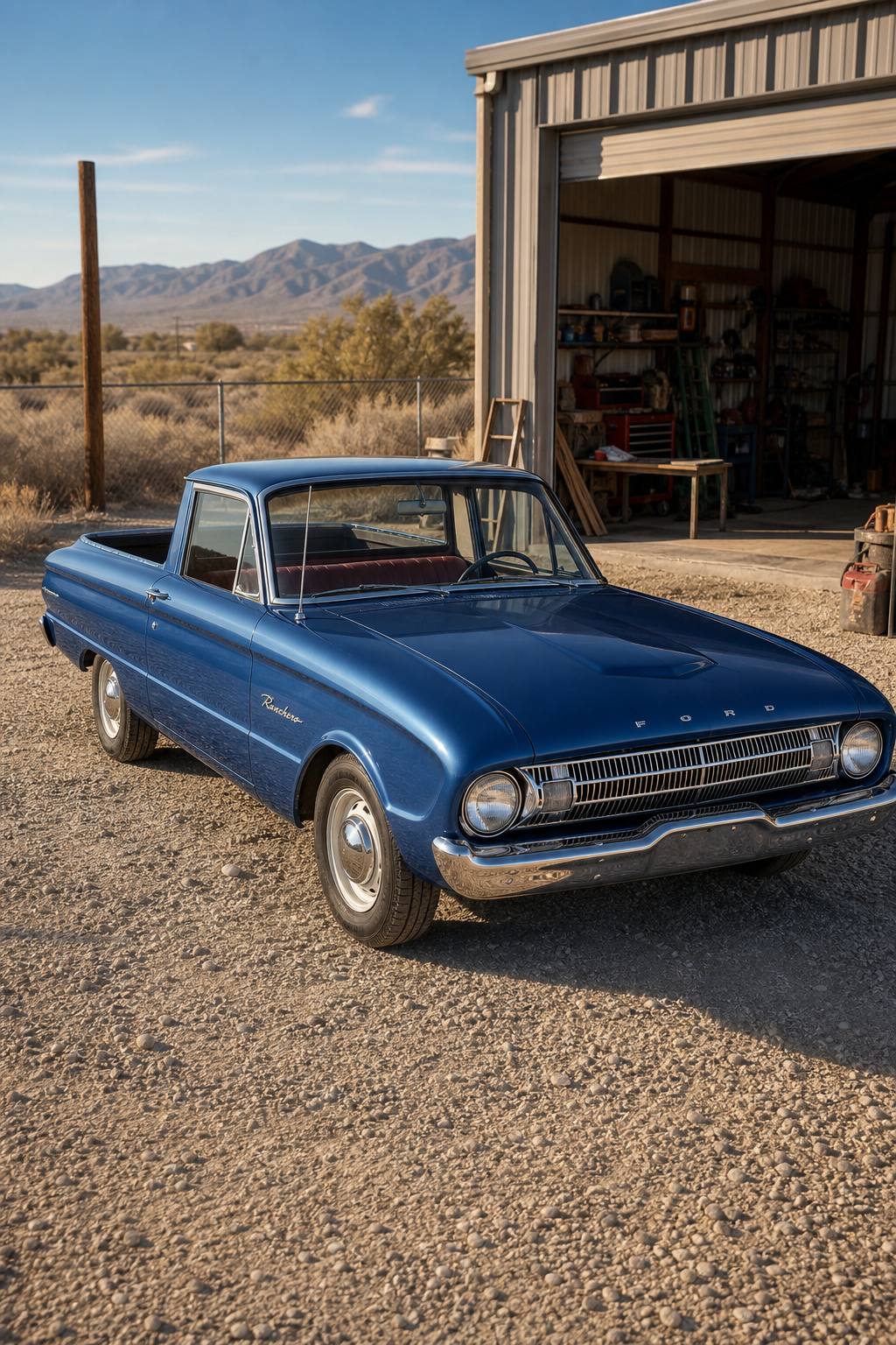 non running 1961 Ford Ranchero project AI restoration vision