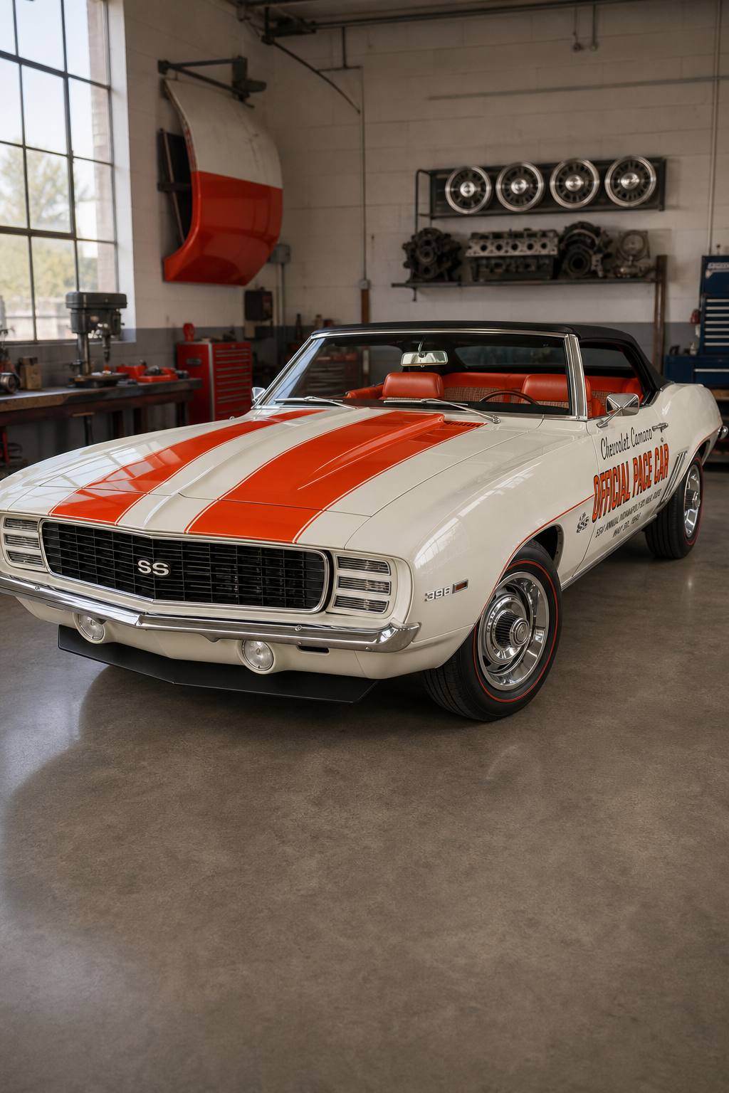 new parts 1969 Chevrolet Camaro RS SS Convertible project AI restoration vision