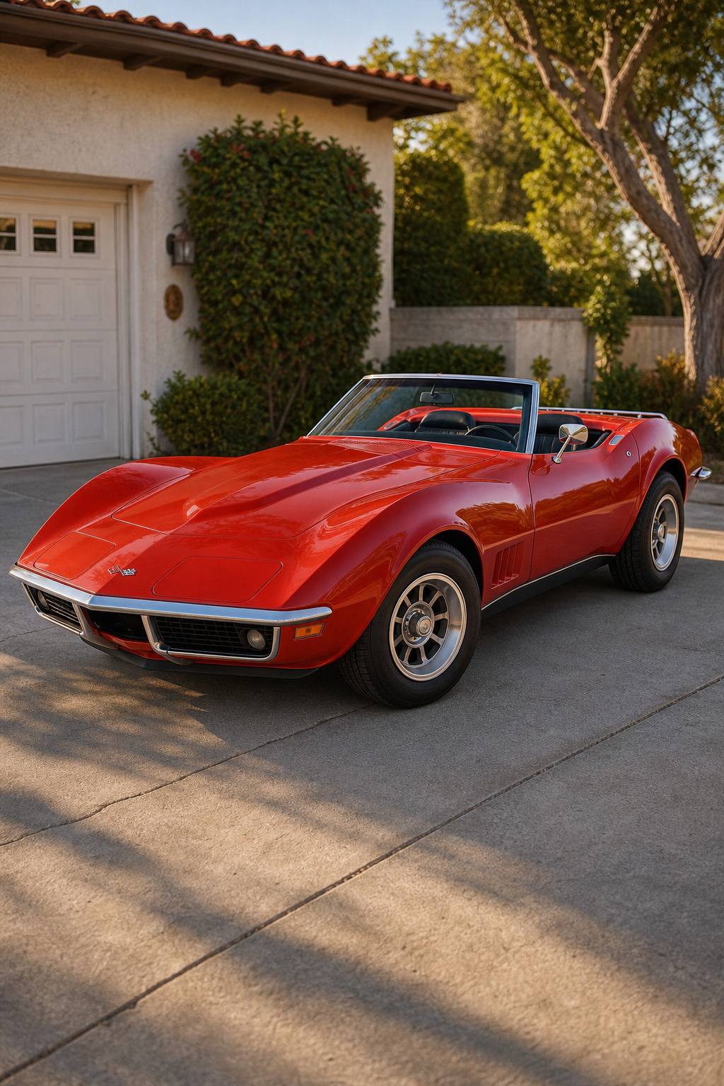Originally 454 LS4 engine 1973 Corvette Convertible Project AI restoration vision