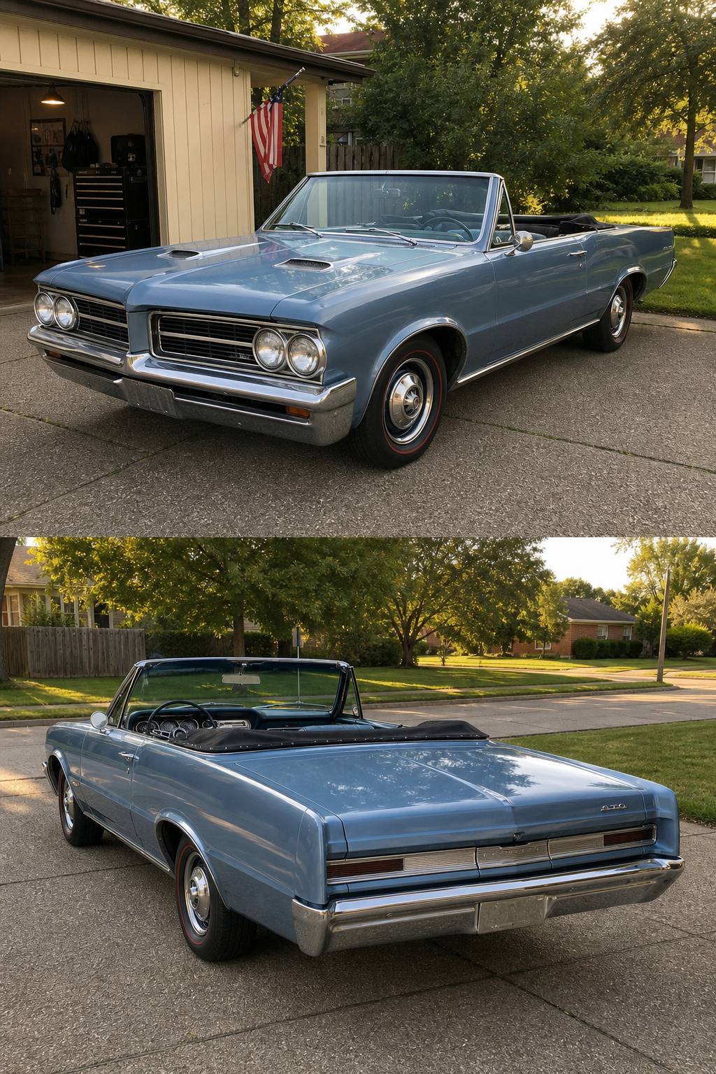 real GTO parts 1964 Pontiac Lemans Convertible 389 4 Speed Project AI restoration vision
