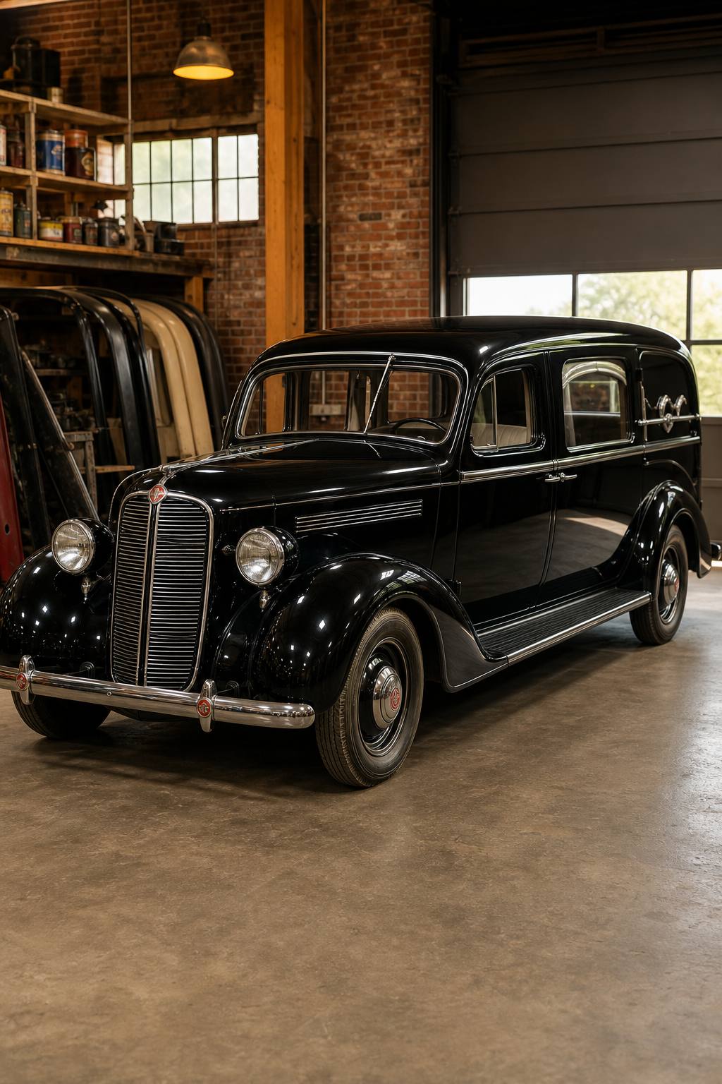 no drivetrain 1938 Pontiac Hearse project AI restoration vision