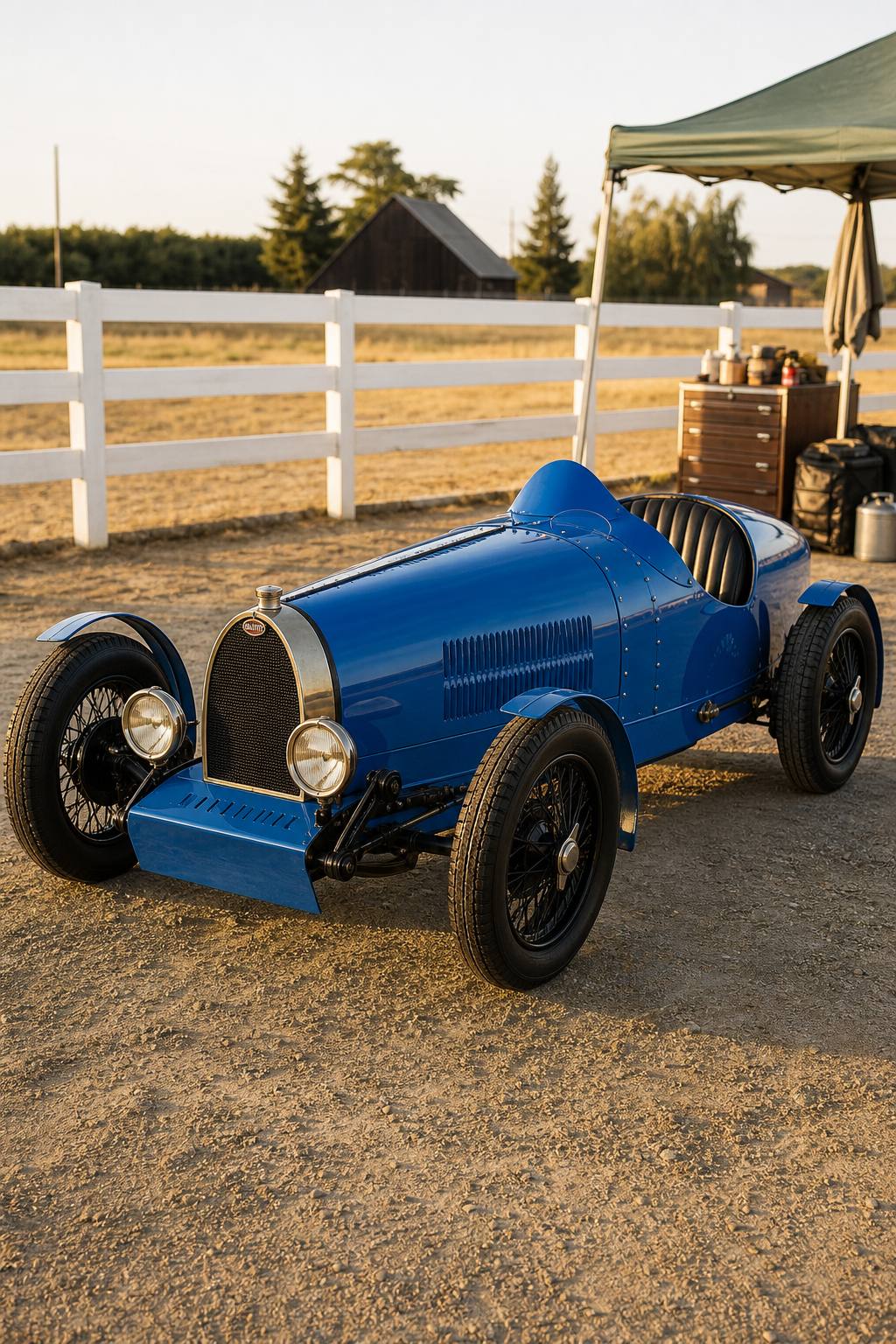 Replica 1927 Bugatti Type 35 project AI restoration vision