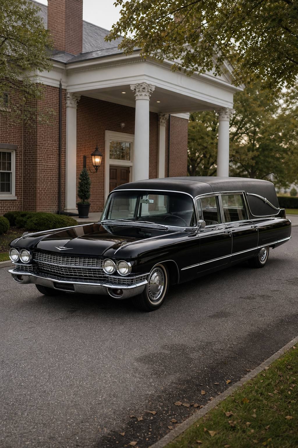 combination 1961 Cadillac Superior Royale Crown hearse project AI restoration vision