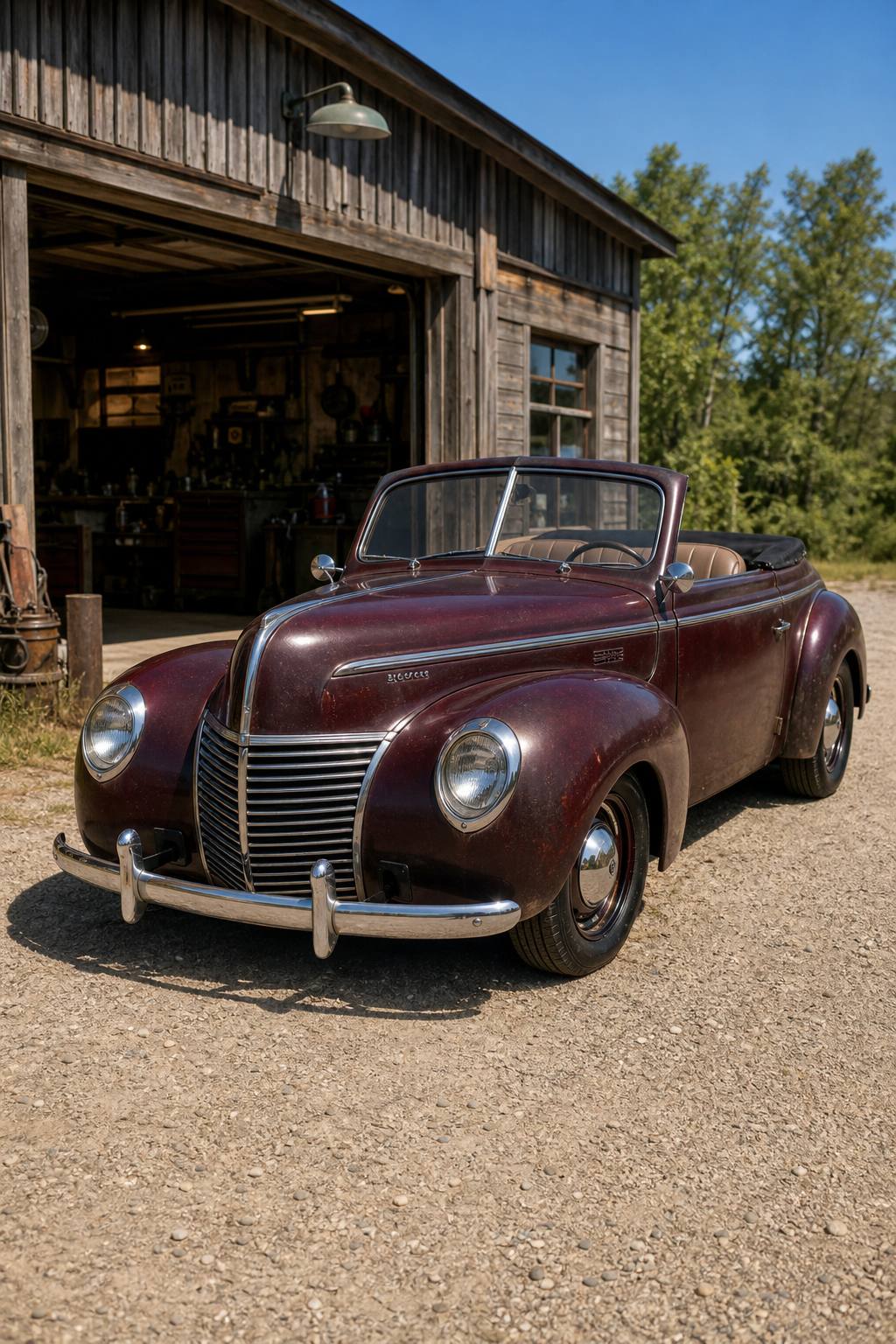 very solid 1939 Mercury Convertible project AI restoration vision