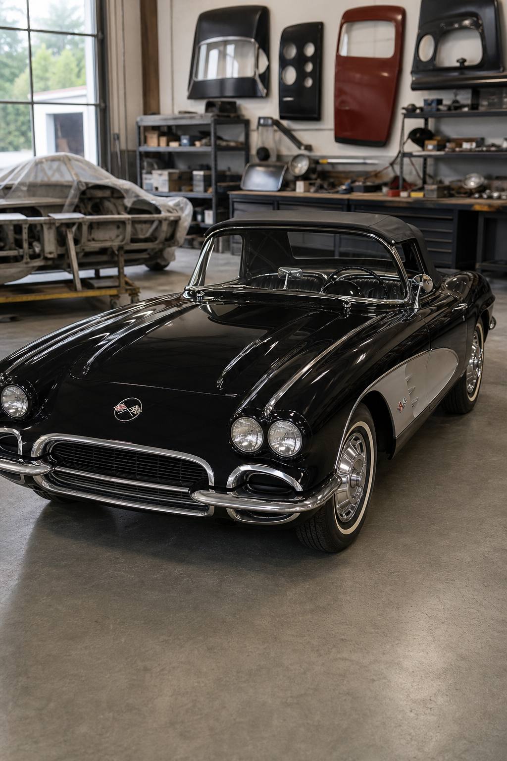 needs full restoration 1962 Chevrolet Corvette Convertible project AI restoration vision