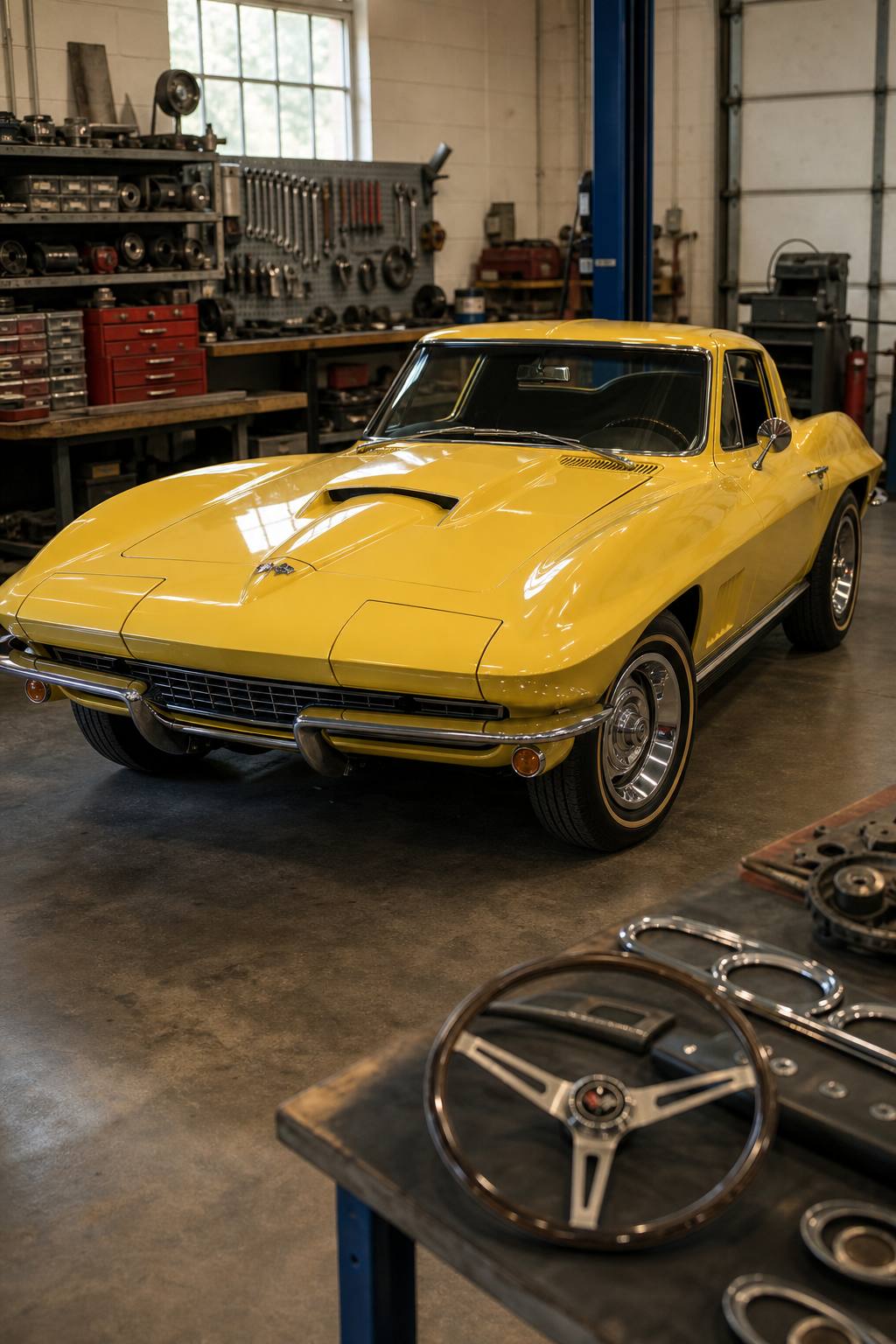 extra parts 1967 Chevrolet Corvette project AI restoration vision