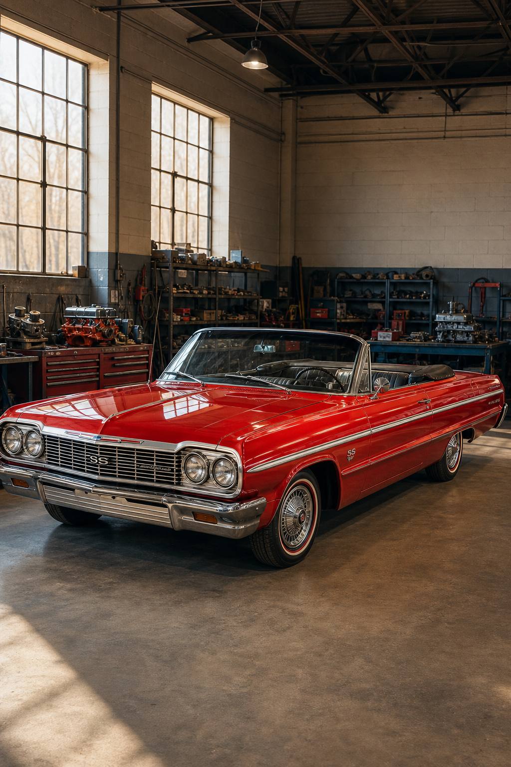 resto in progress 1964 Chevrolet Impala SS project AI restoration vision