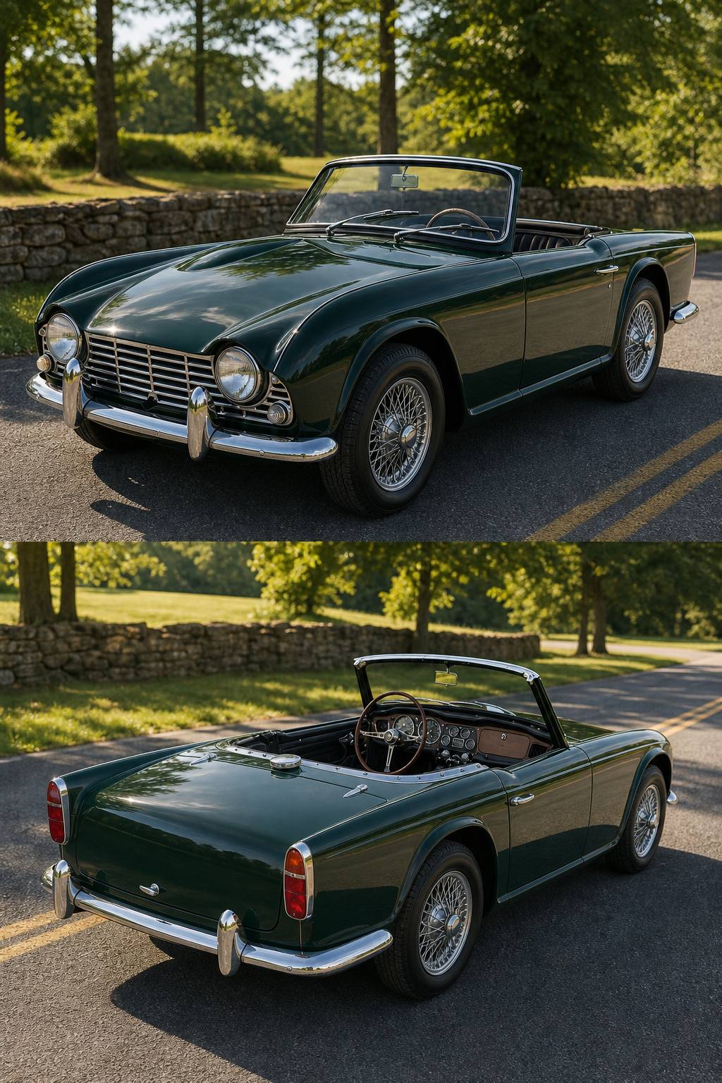 1961 Triumph TR4 Project Car AI restoration vision