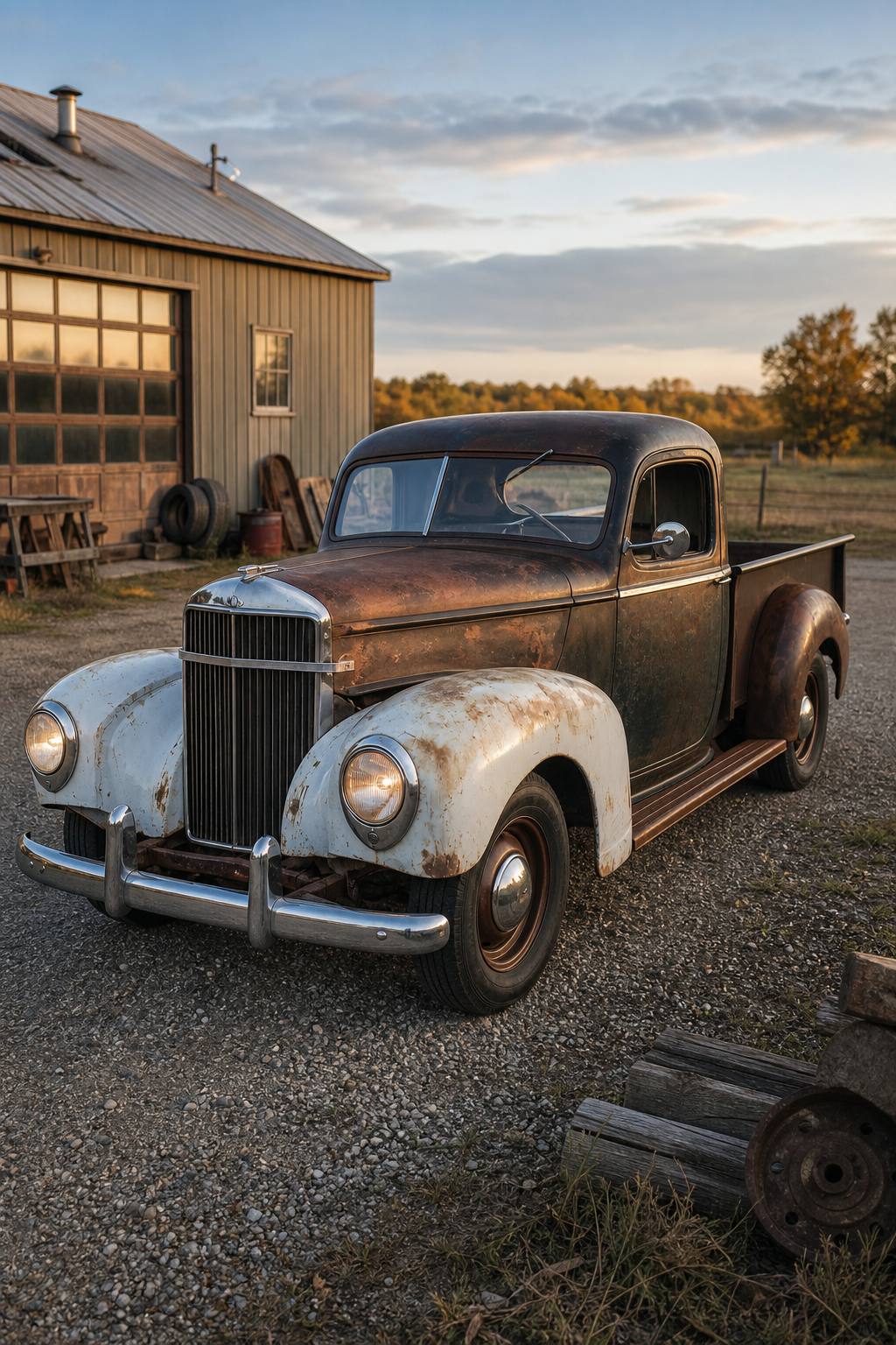 very rare 1947 Hudson Pickup Custom project AI restoration vision