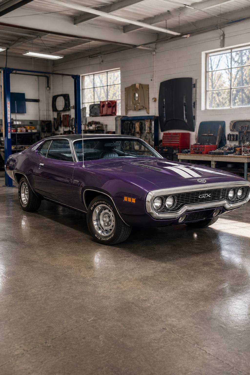 rare 1971 Plymouth GTX project AI restoration vision