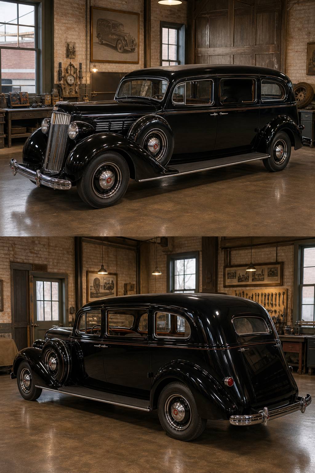 rare 1937 Packard One Twenty Hearse project AI restoration vision
