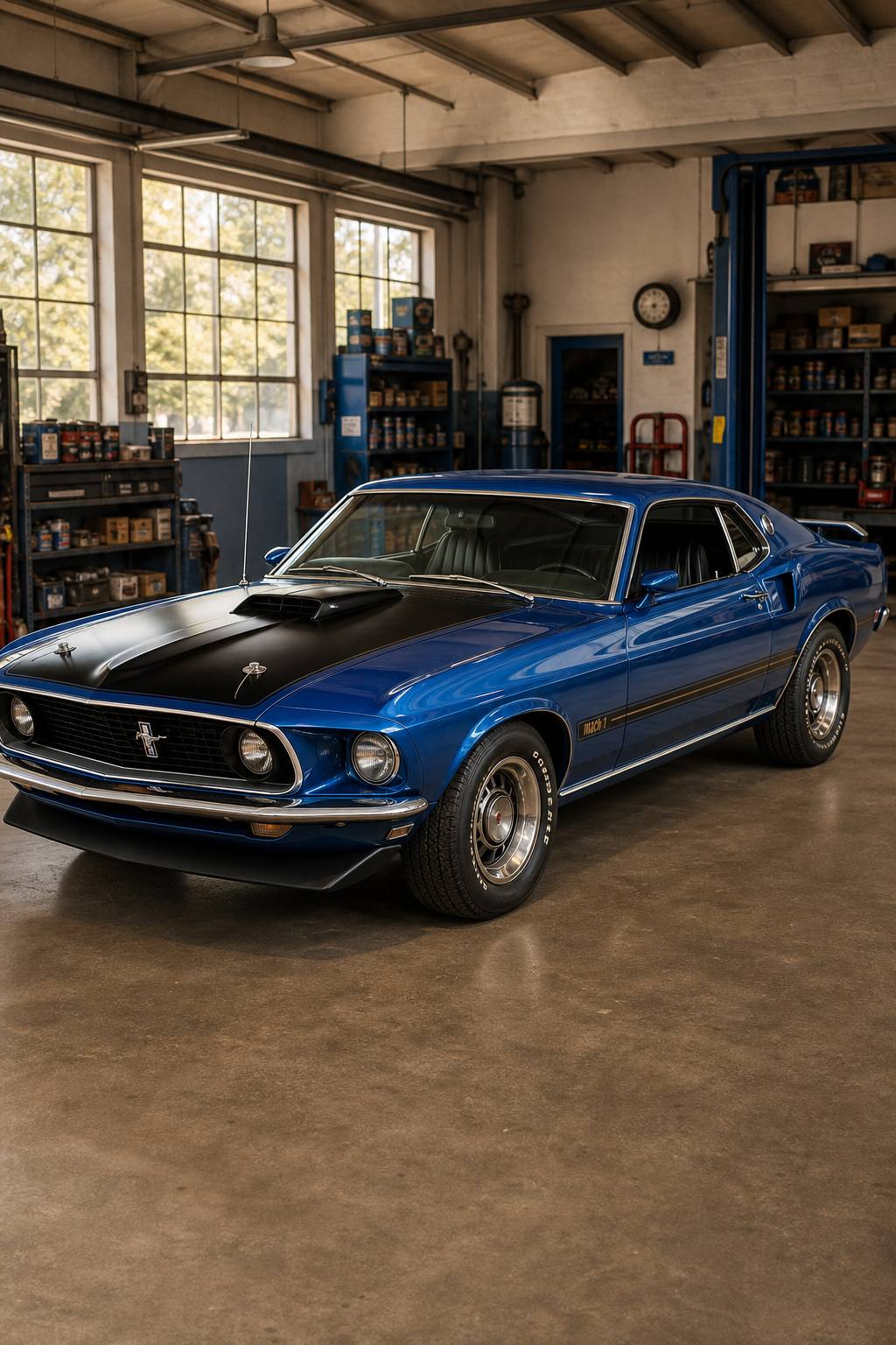 1969 Ford Mustang R code 428 cj Roller Project car AI restoration vision