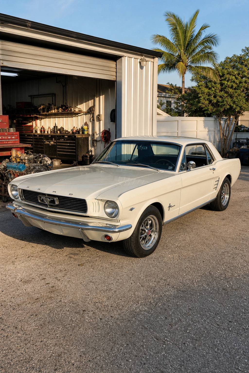 barn find 1966 Ford Mustang project AI restoration vision