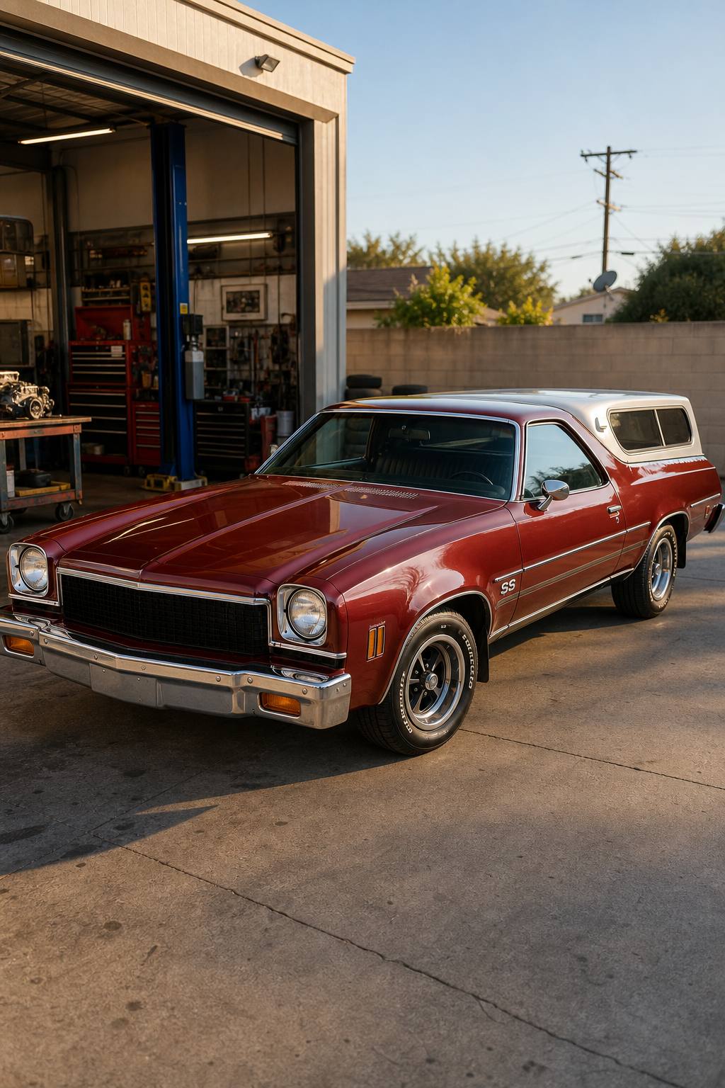 needs work 1973 Chevrolet El Camino SS project AI restoration vision