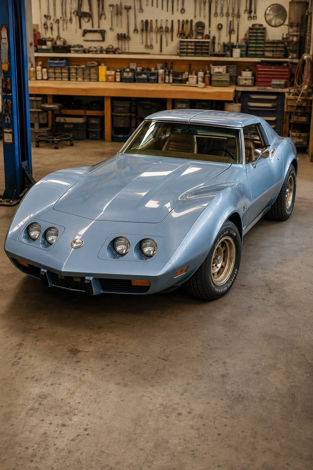 all original 1974 Chevrolet Corvette project AI restoration vision