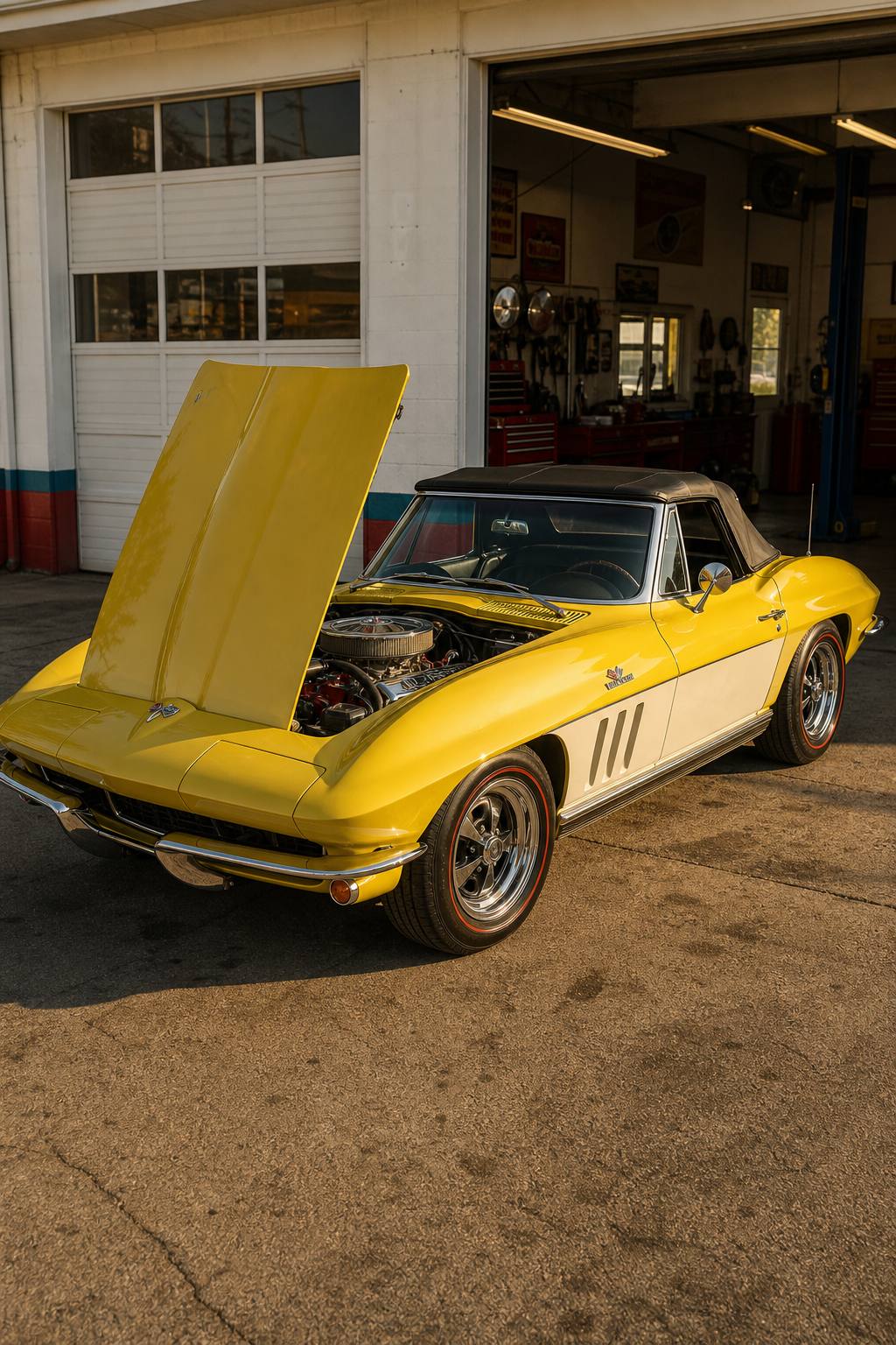 rebuilt engine 1965 Chevrolet Corvette project AI restoration vision