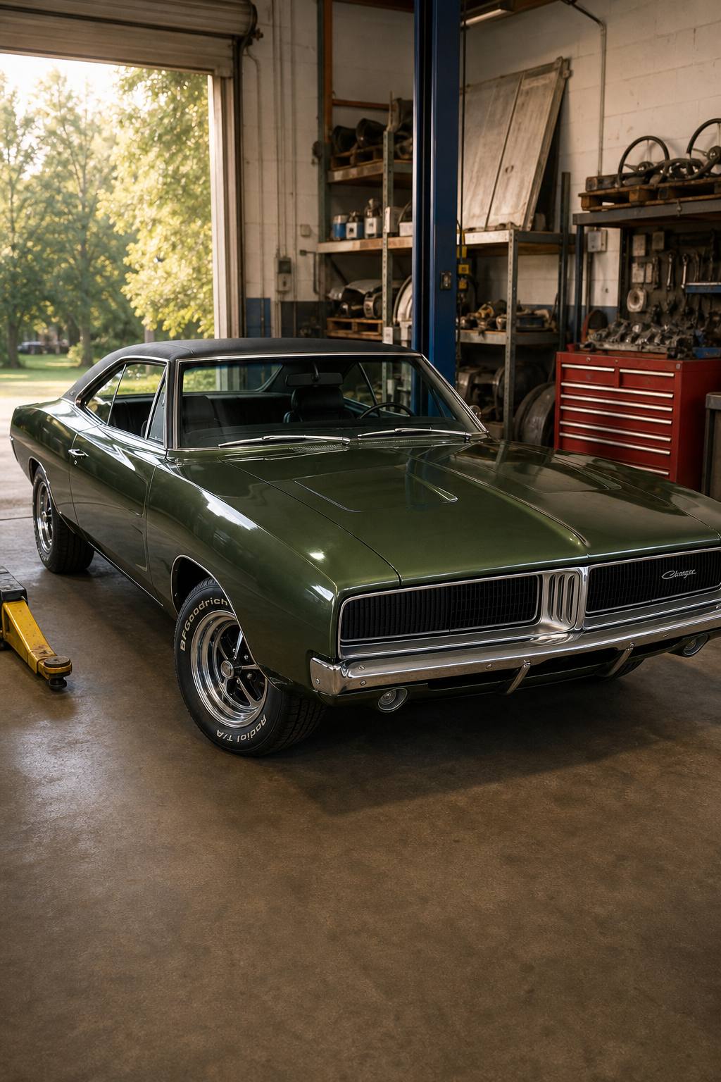 1969 Dodge Charger 383 Big Block Car AI restoration vision
