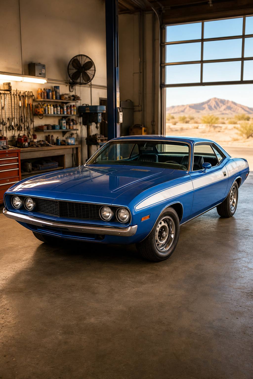 very solid 1972 Plymouth Barracuda project AI restoration vision