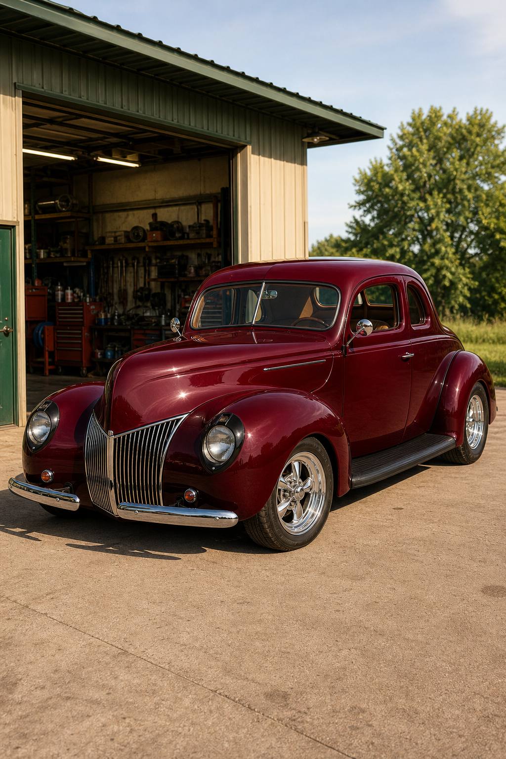 needs finishing 1939 Ford Coupe project AI restoration vision
