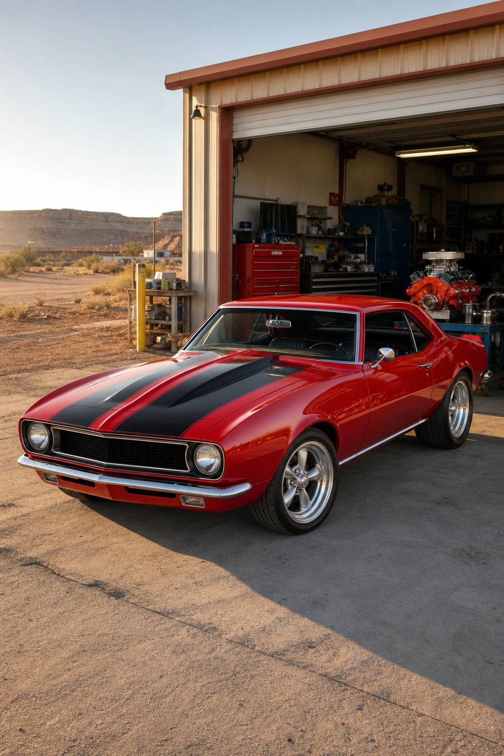 pro street 1967 Chevrolet Camaro project AI restoration vision