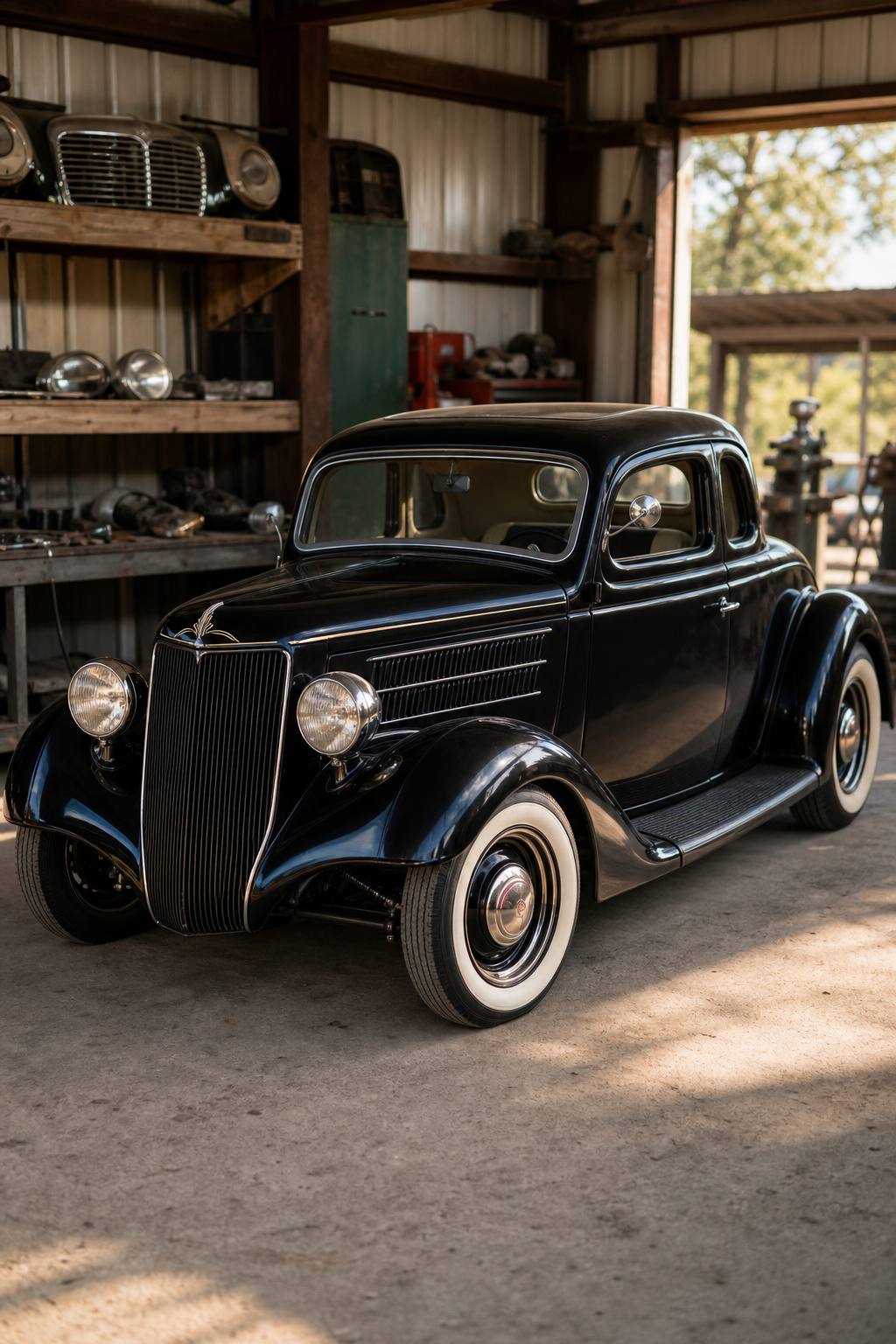 hot rod 1936 Ford Coupe Project AI restoration vision
