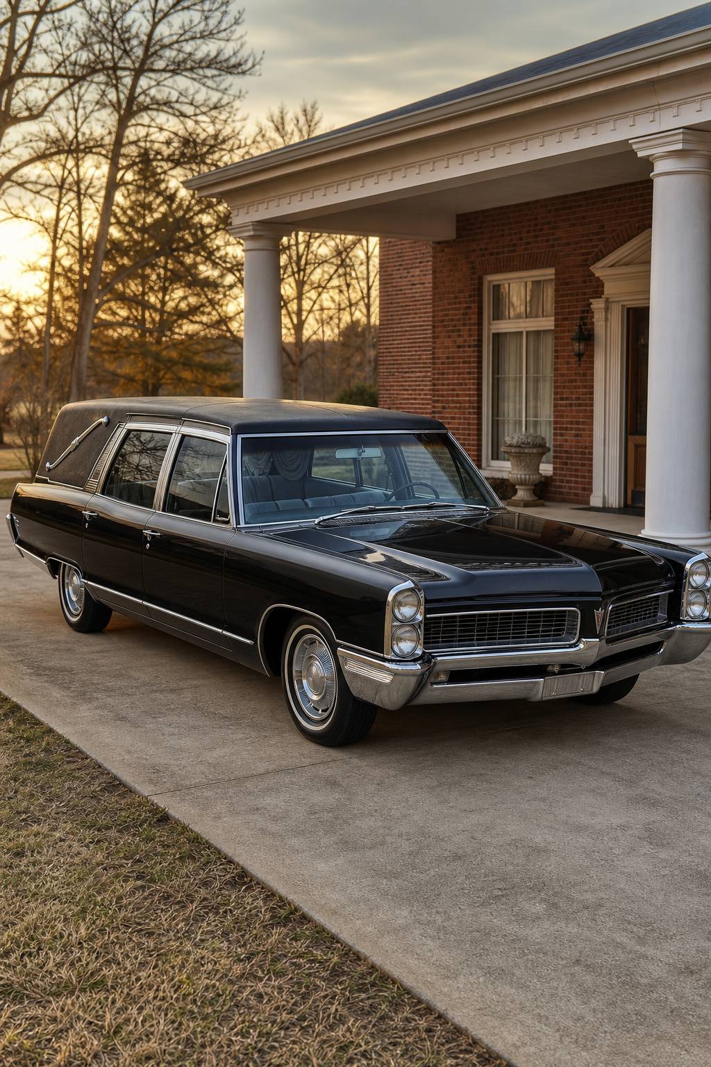 rare 1966 Pontiac Bonneville hearse project AI restoration vision