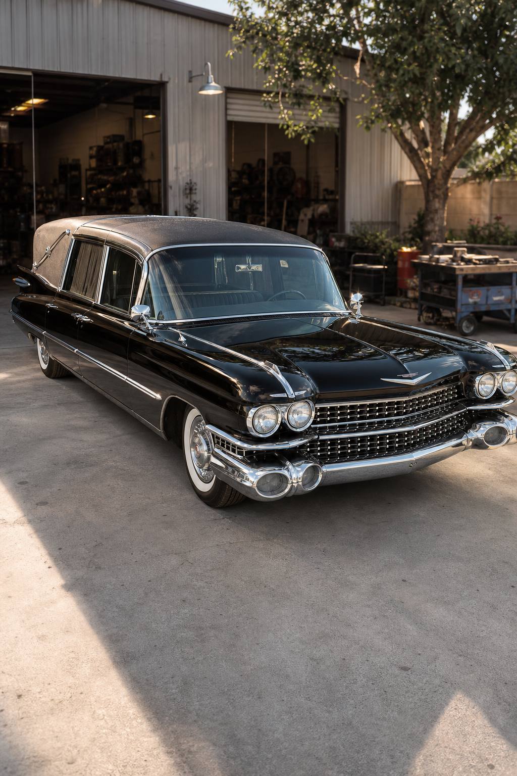 needs TLC 1959 Cadillac Superior Hearse project AI restoration vision