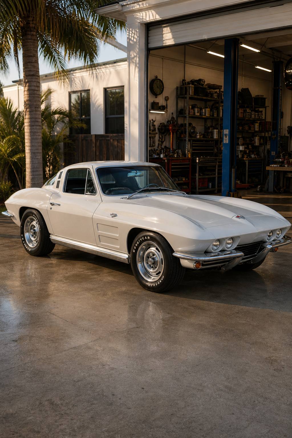 Original Body 1964 Chevrolet Corvette project AI restoration vision