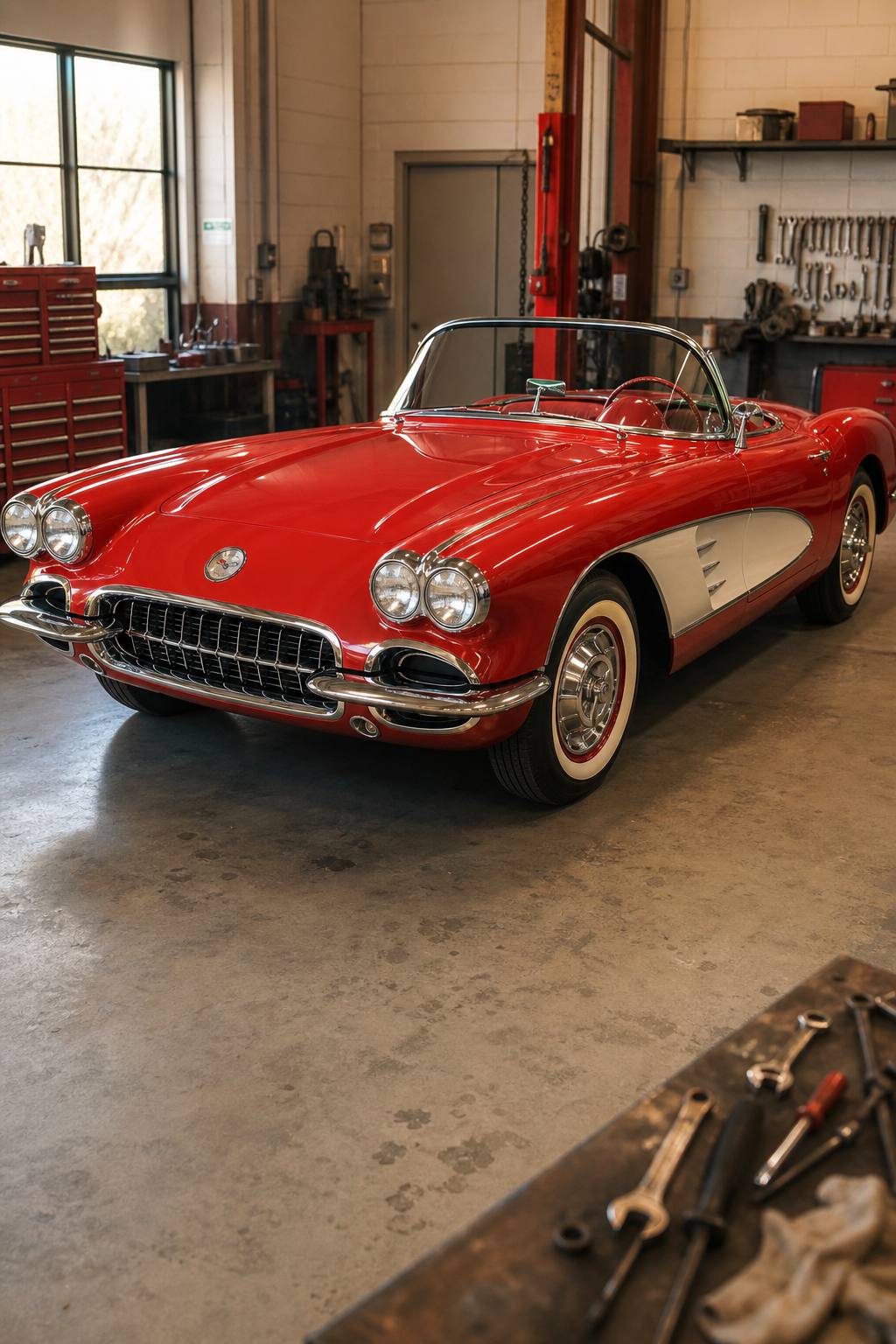 very solid 1959 Chevrolet Corvette project AI restoration vision