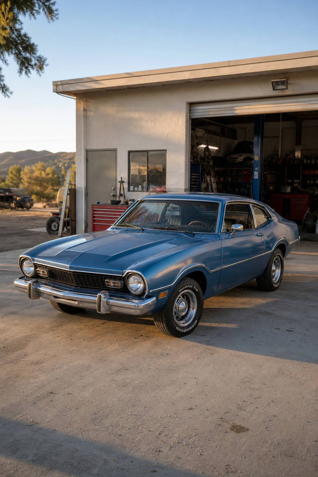 solid 1973 Ford Maverick project AI restoration vision