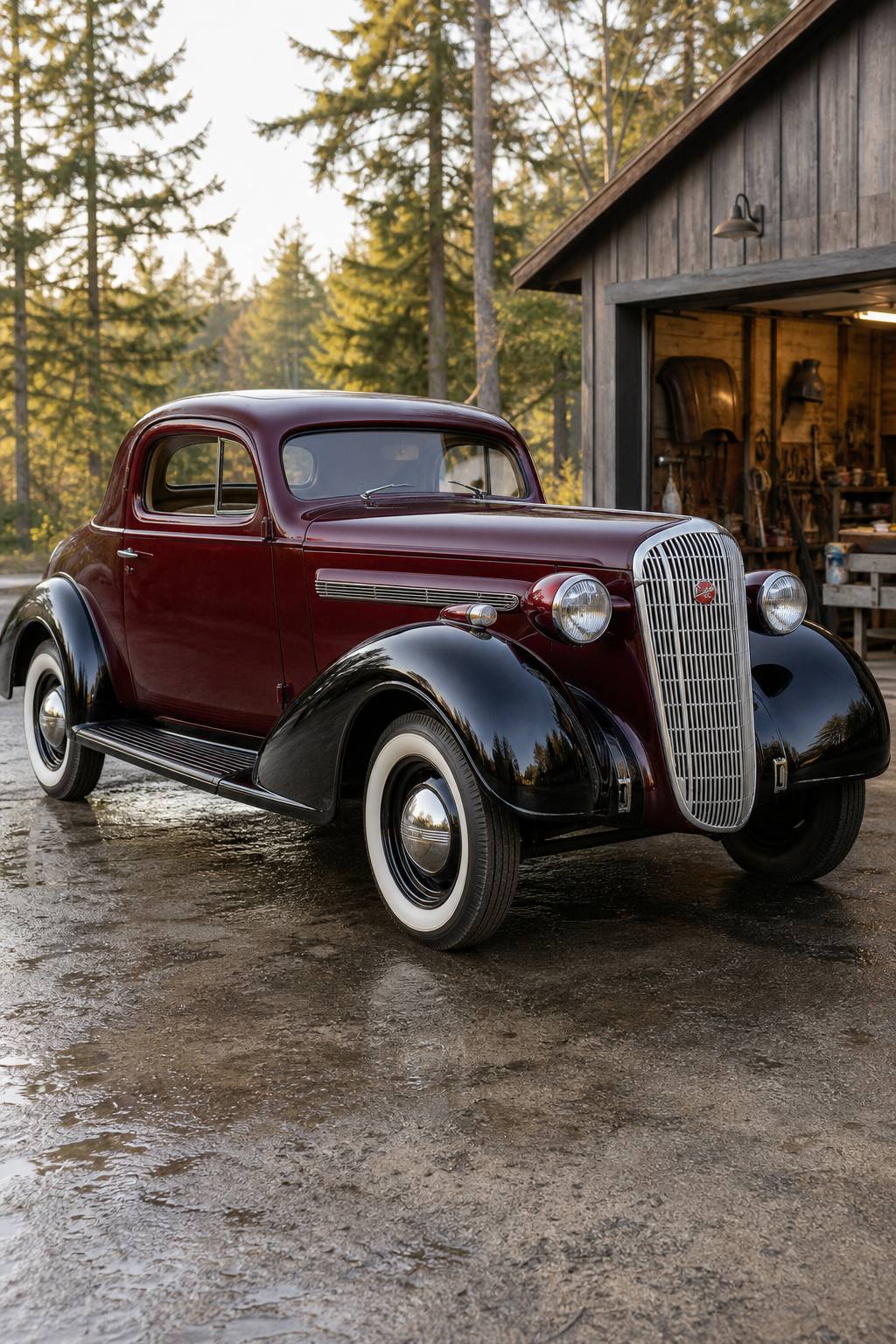very solid 1936 Buick Series 40 Business Coupe Series 46 project AI restoration vision