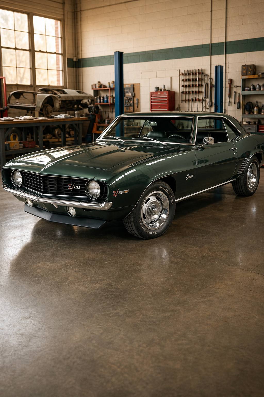 missing drivetrain 1969 Chevrolet Camaro project AI restoration vision