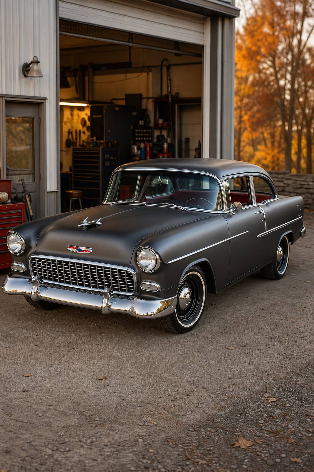 very solid 1955 Chevrolet Bel Air project AI restoration vision