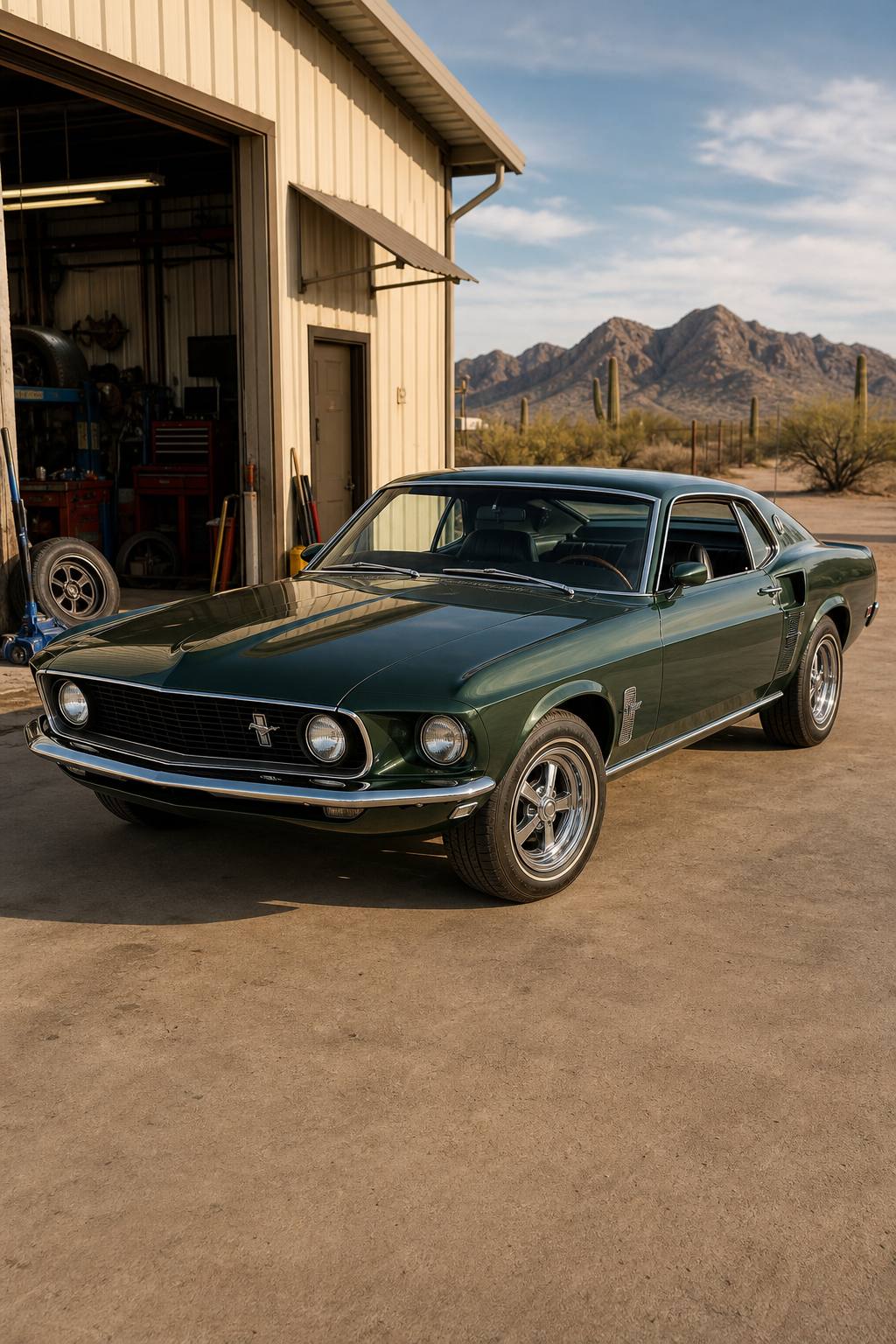 running 1969 Ford Mustang Coupe project AI restoration vision
