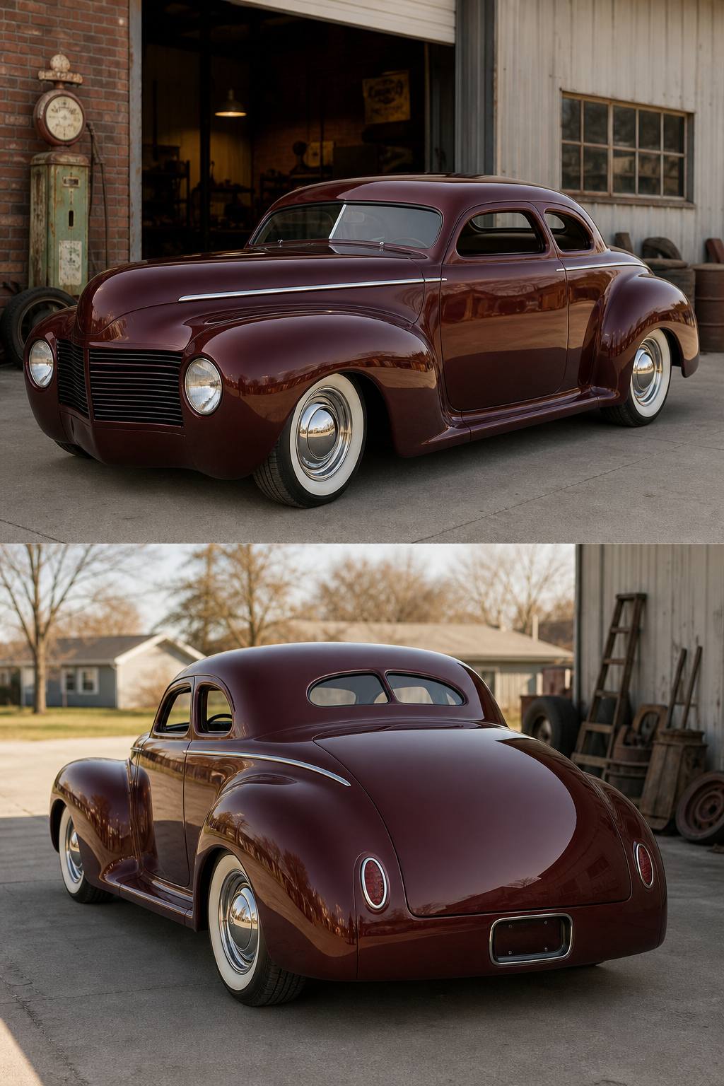 custom hot rod 1941 Dodge Coupe project AI restoration vision