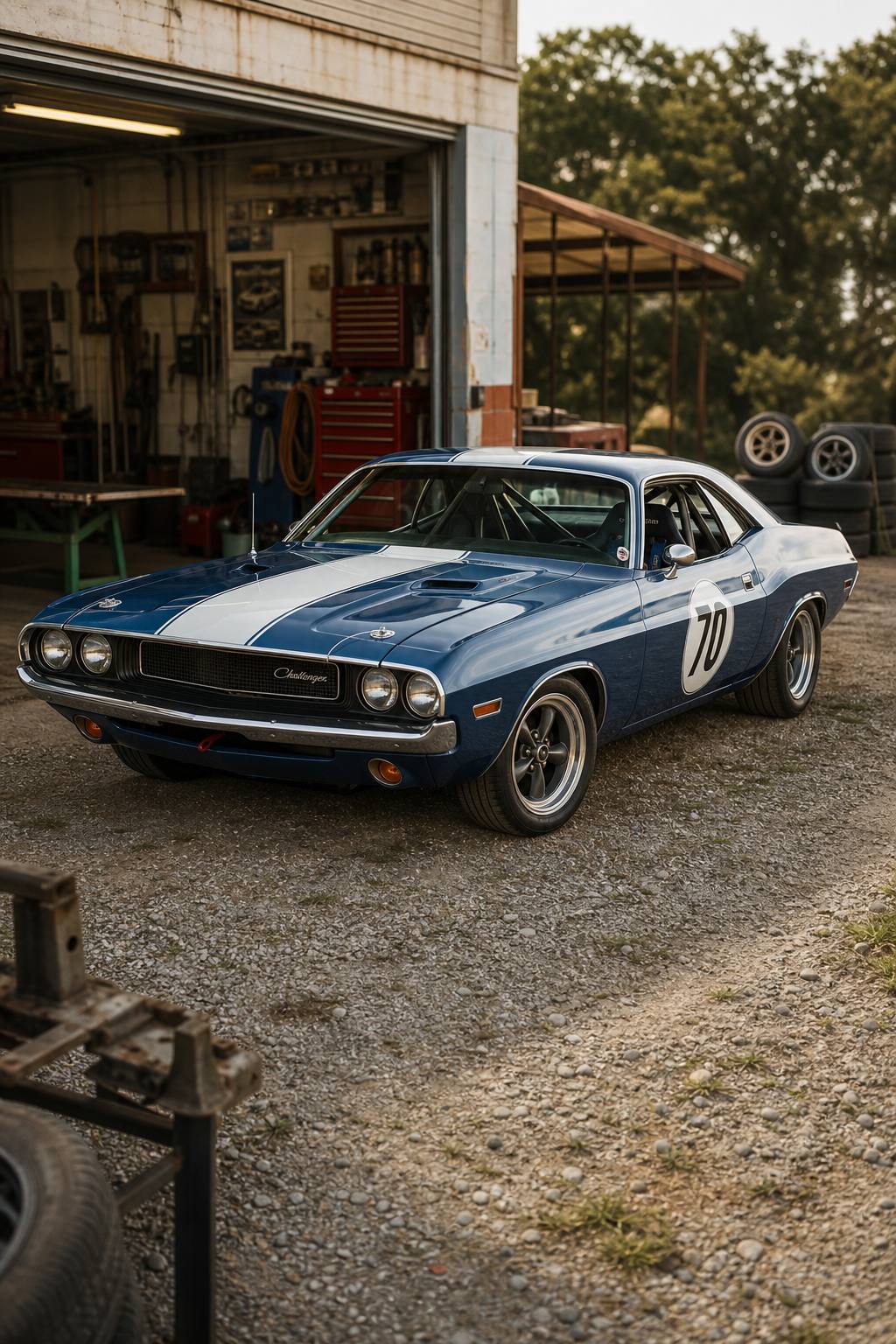 Solid Frame 1970 Dodge Challenger Project AI restoration vision